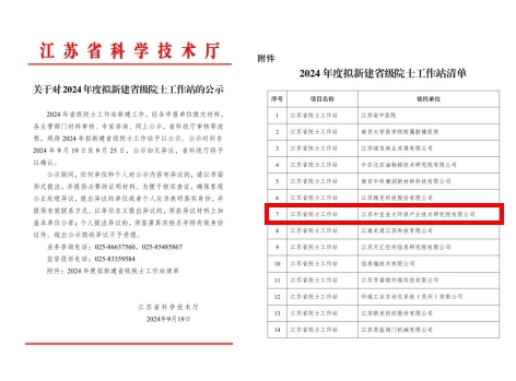 喜报！中宜金大获批2024年度江苏省院士工作站
